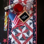 Sparklers Patriotic Table Runner Quilt Kit -  ALL PRE CUT