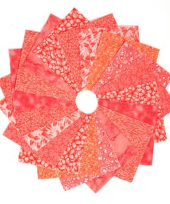 All Coral 90-piece pre-cut charm pack 5 inch squares