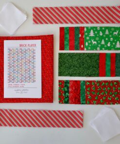 Brick Merry Christmas Quilt Kit - Complete Kit