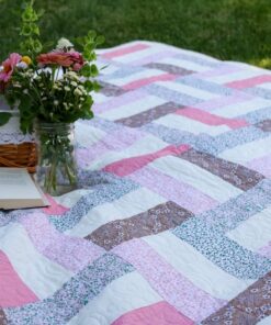 Pink Tone Picket Fences Pre-Cut Quilt Kit
