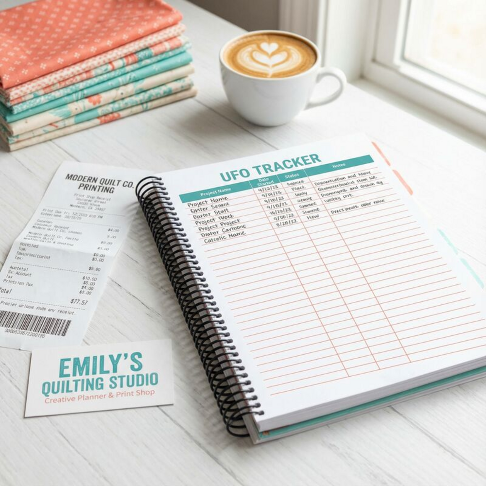 Spiral bound planner from print shop