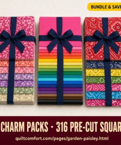 Garden Paisley Charm Pack Bundle