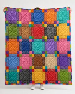 Garden Paisley Disappearing 9-Patch Quilt Pattern PDF