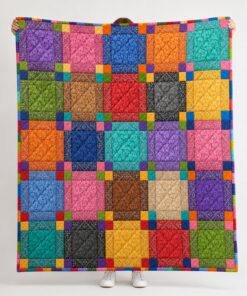 Garden Paisley Disappearing 9-Patch Quilt Pattern PDF
