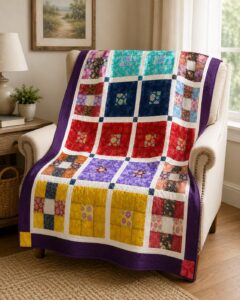 La Croce Fiorita Quilt Pattern PDF - LCF-01 Throw